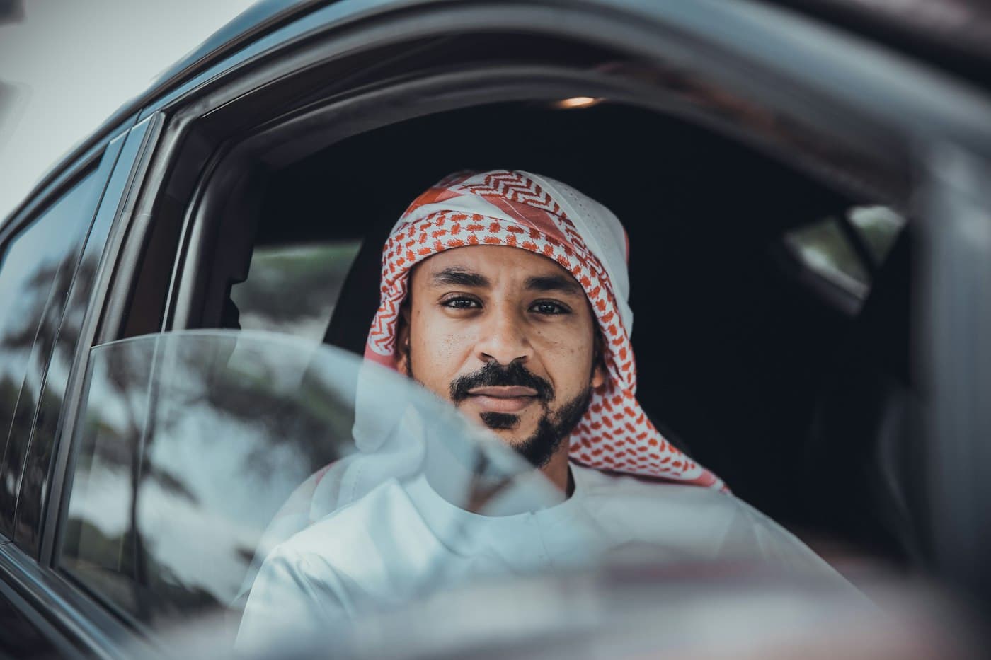 Arab businessman in traditional attire